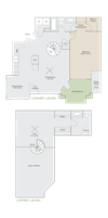 Avalon 1 Bed 2 Bath 1,026 Sq. Ft. Floor plan at Cambridge Apartments, Raleigh, NC 27615